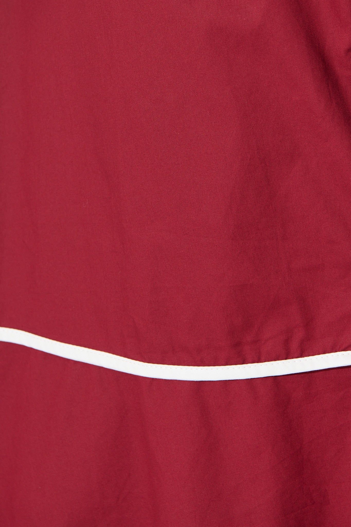 Rhea Maxi Shirt Dress in Wine with Contrast Piping Cotton