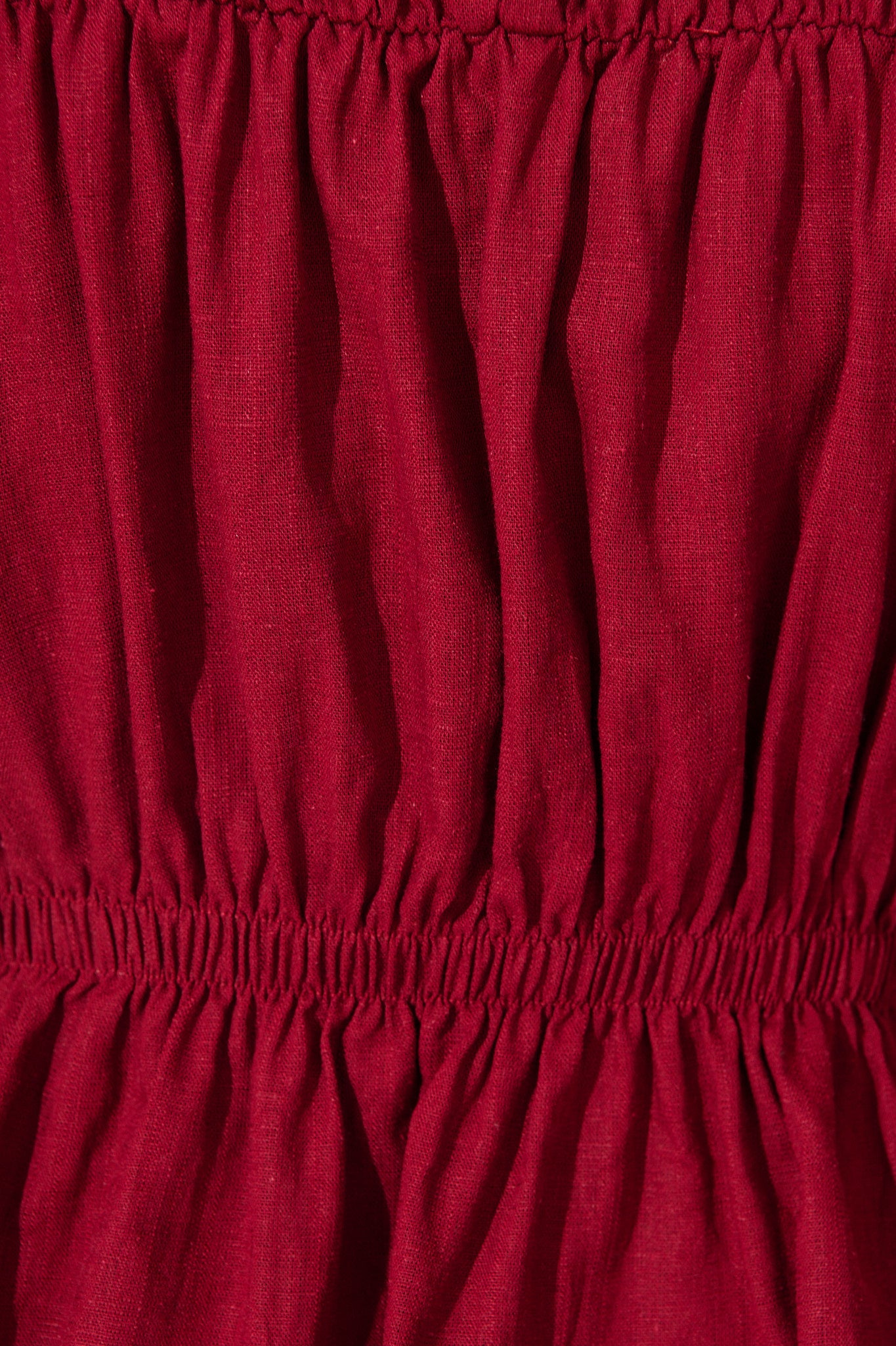 Bria Top in Wine Linen Blend