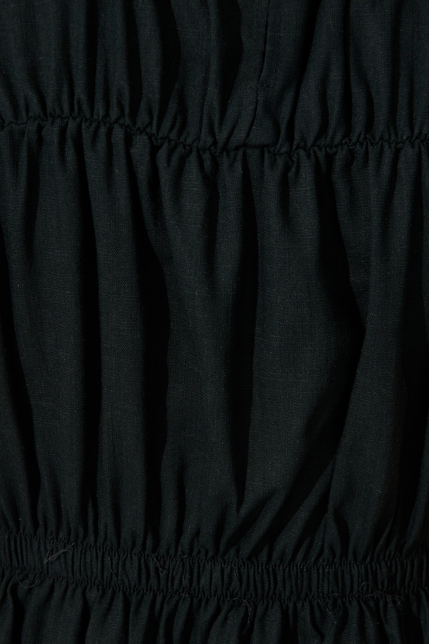 Bria Top in Black Linen Blend