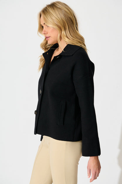Lillian Knit Cardigan in Black