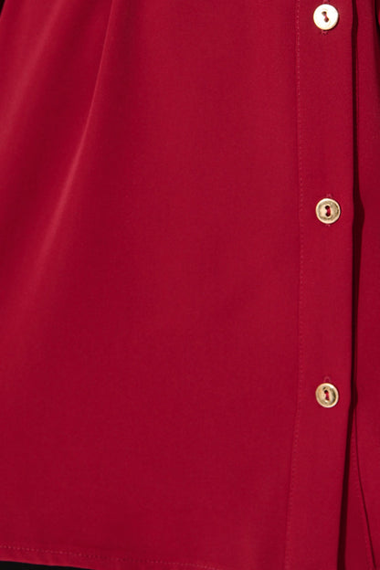 Office Muse Shirt in Wine