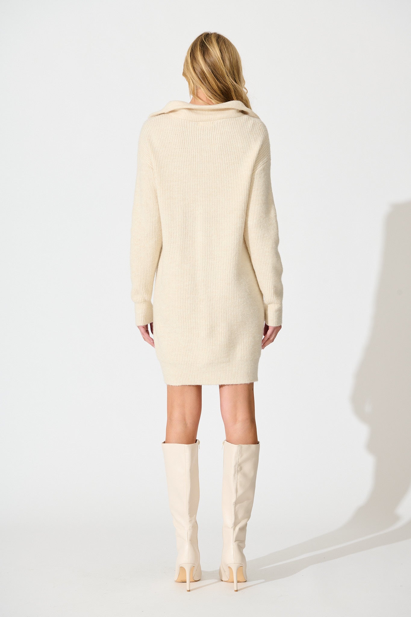 Eyes on me Knit Dress in Cream