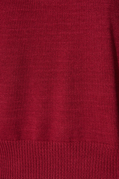 Love language Knit in Wine Wool Blend