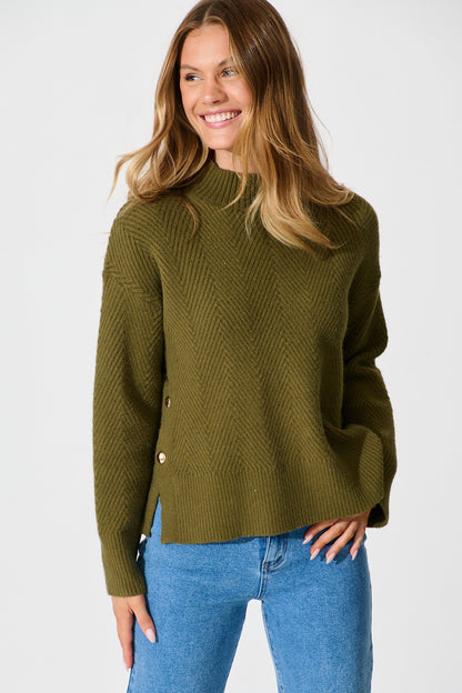 Fate Knit in Olive