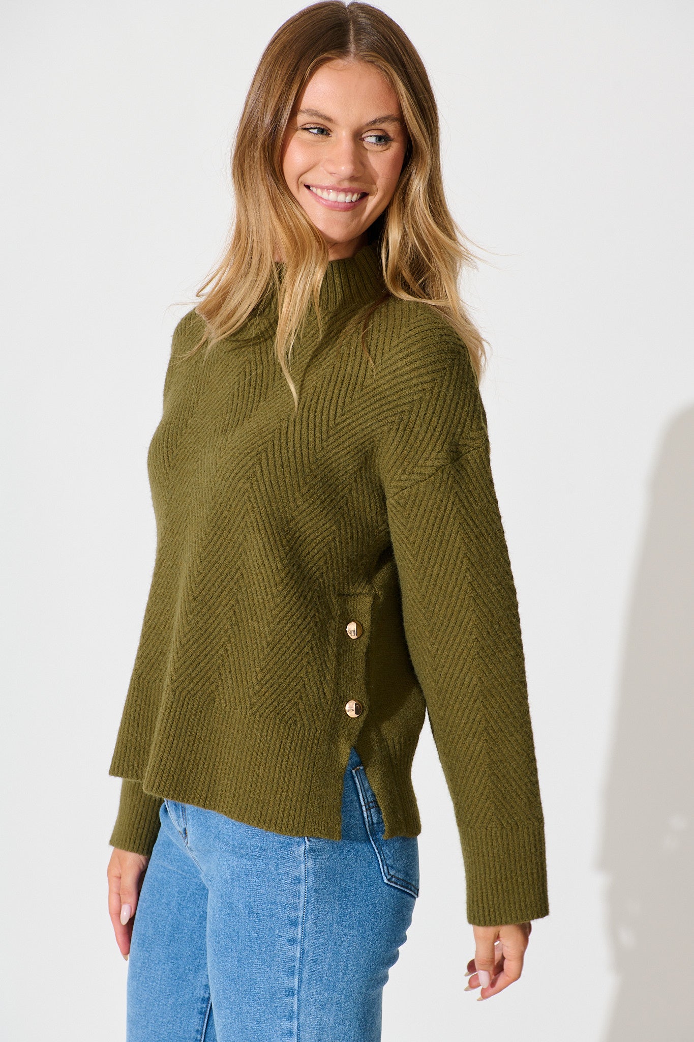 Fate Knit in Olive