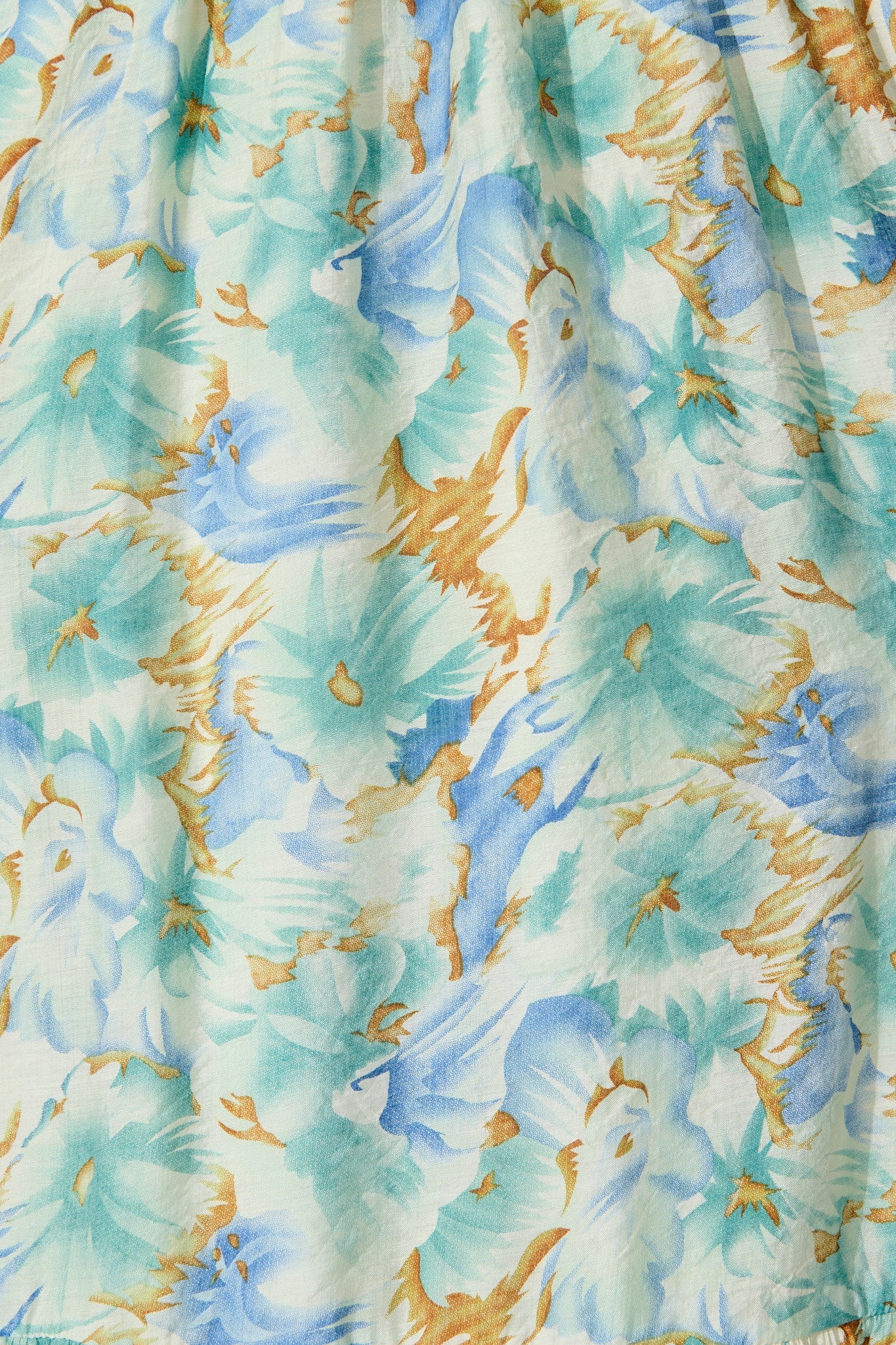 Marrakesh Midi Dress in Green Floral