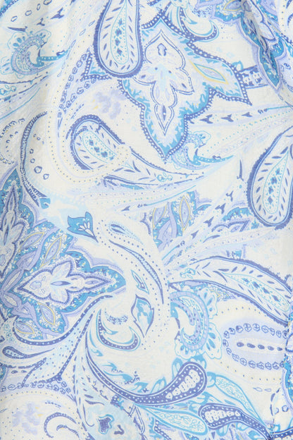 Janice Dress in Blue with White Print