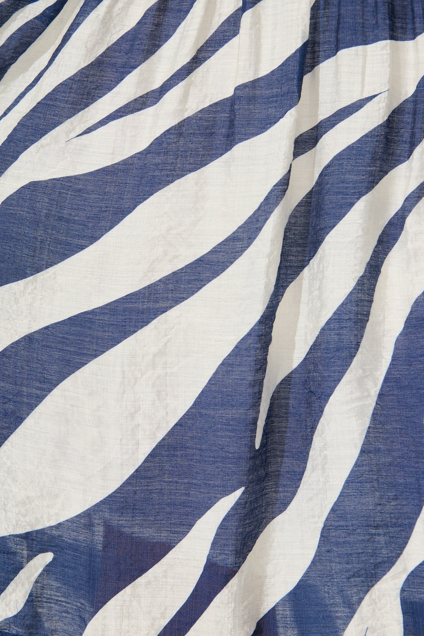 Naylor Maxi Shirt Dress in Navy with White Print