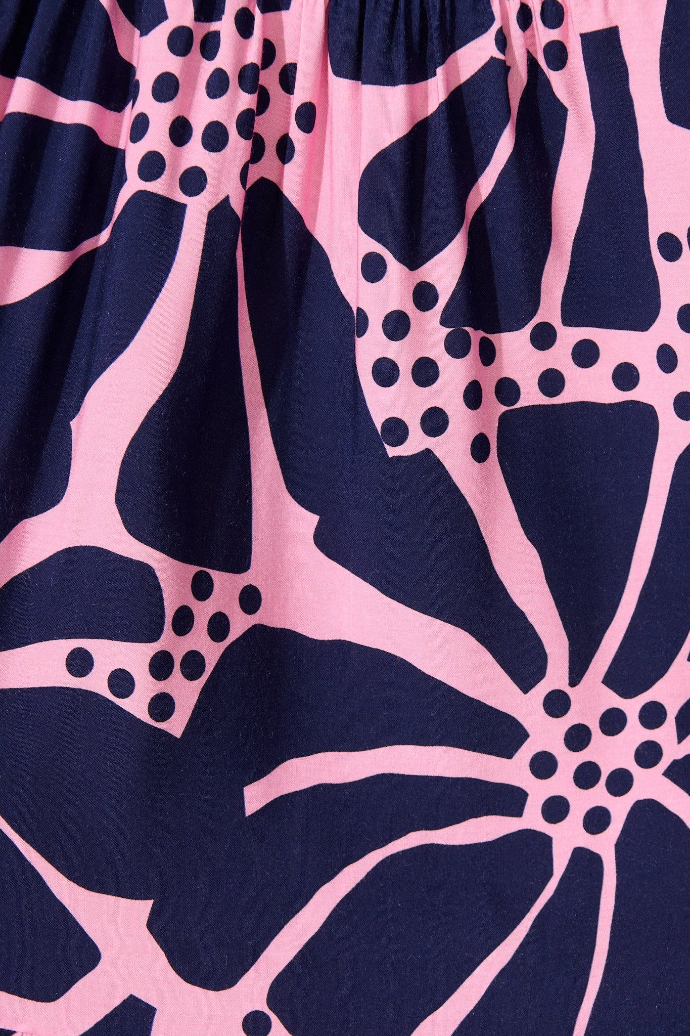 Felicity Shirt Dress In Pink And Navy Floral