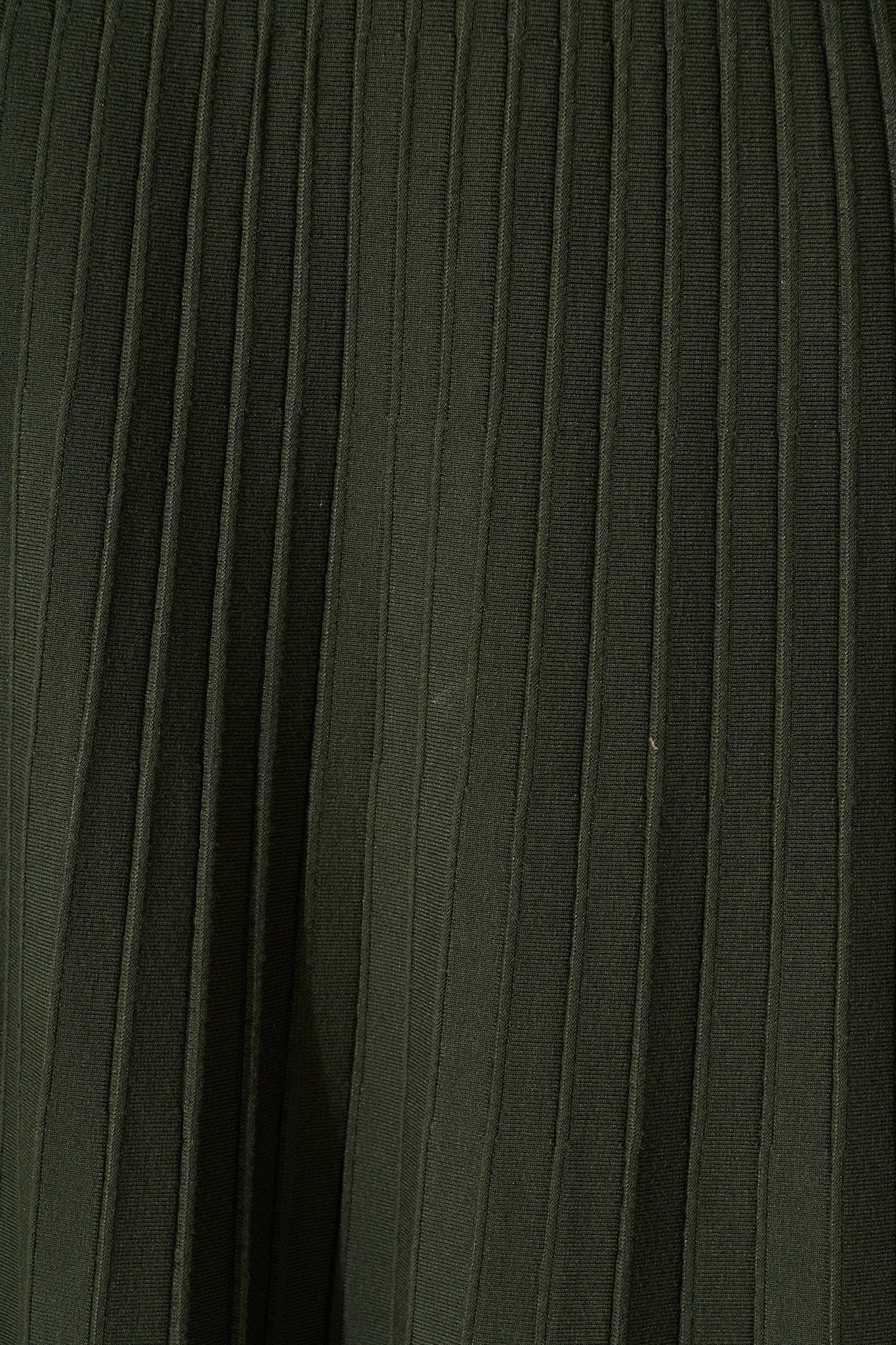 Empire Midi Knit Skirt in Emerald