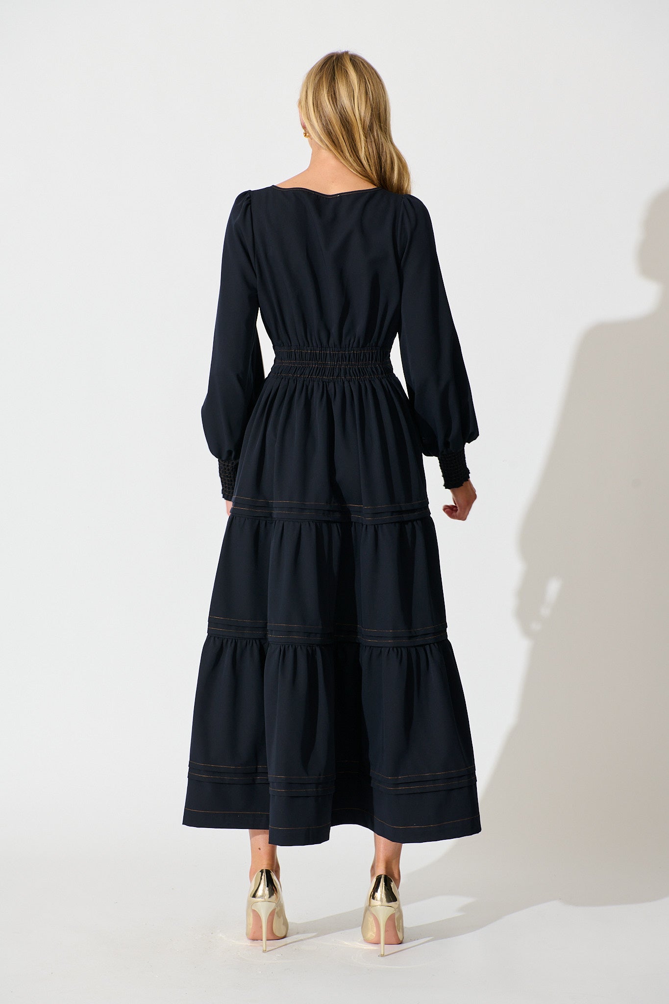 Love and Laughter Maxi Dress in Navy