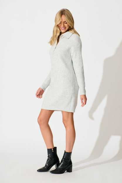 Eyes on me Knit Dress in Grey