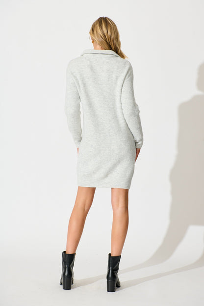 Eyes on me Knit Dress in Grey