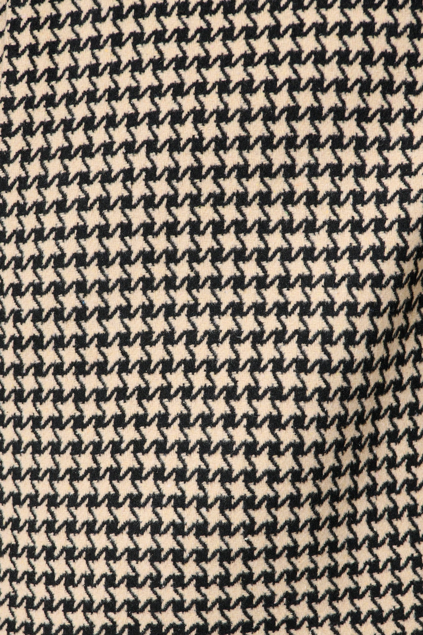 Norvina Coat in Beige with Black Herringbone Check