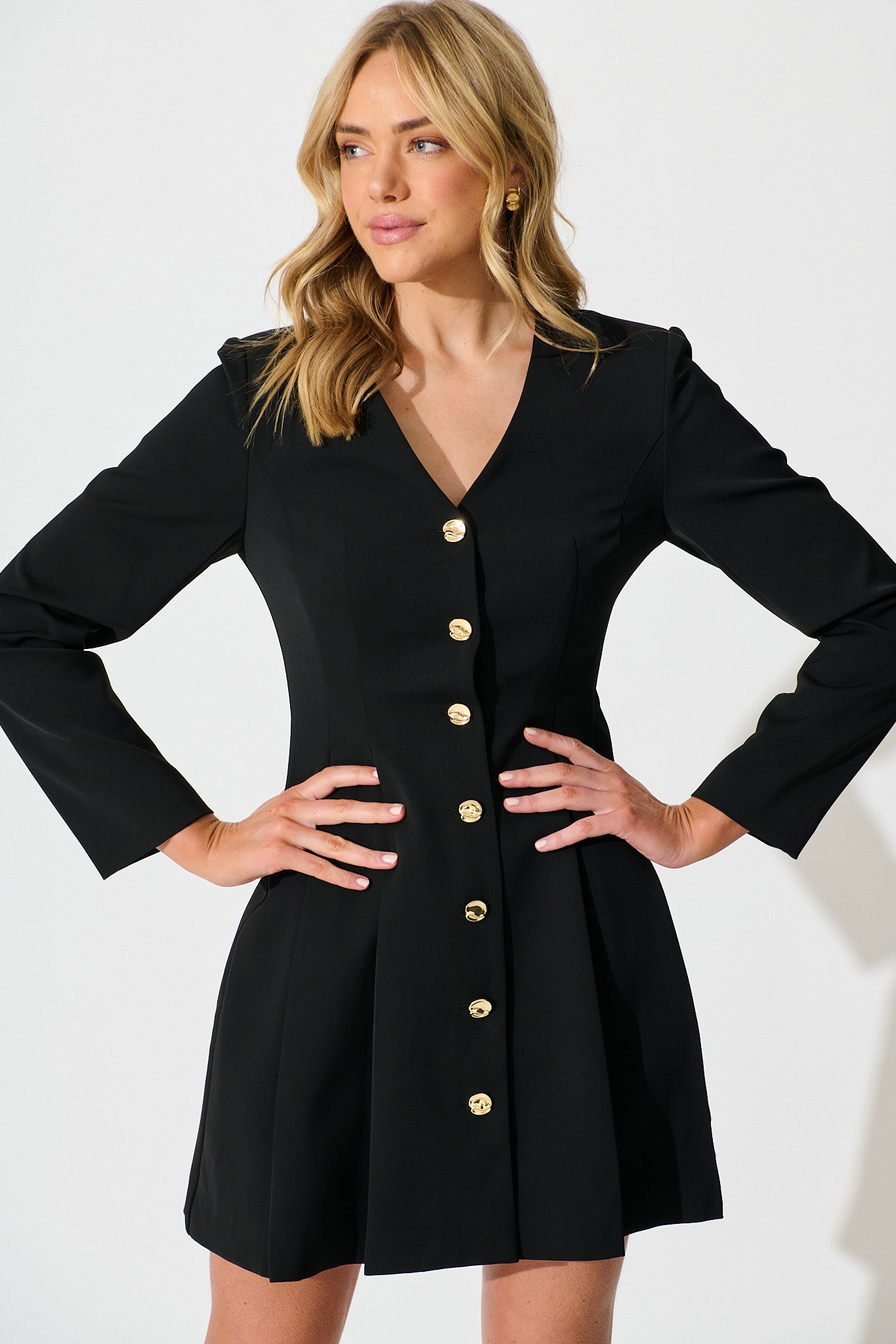 Office Siren Dress in Black