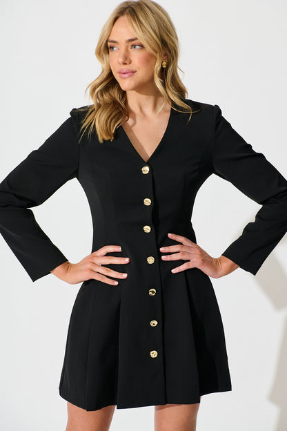 Office Siren Dress in Black