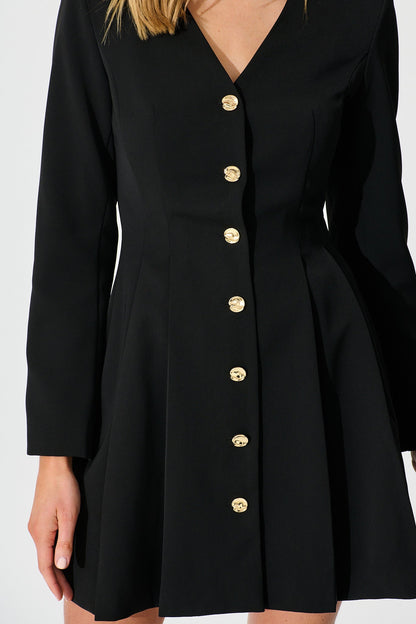 Office Siren Dress in Black