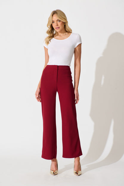 Executive Edge Pant in Wine