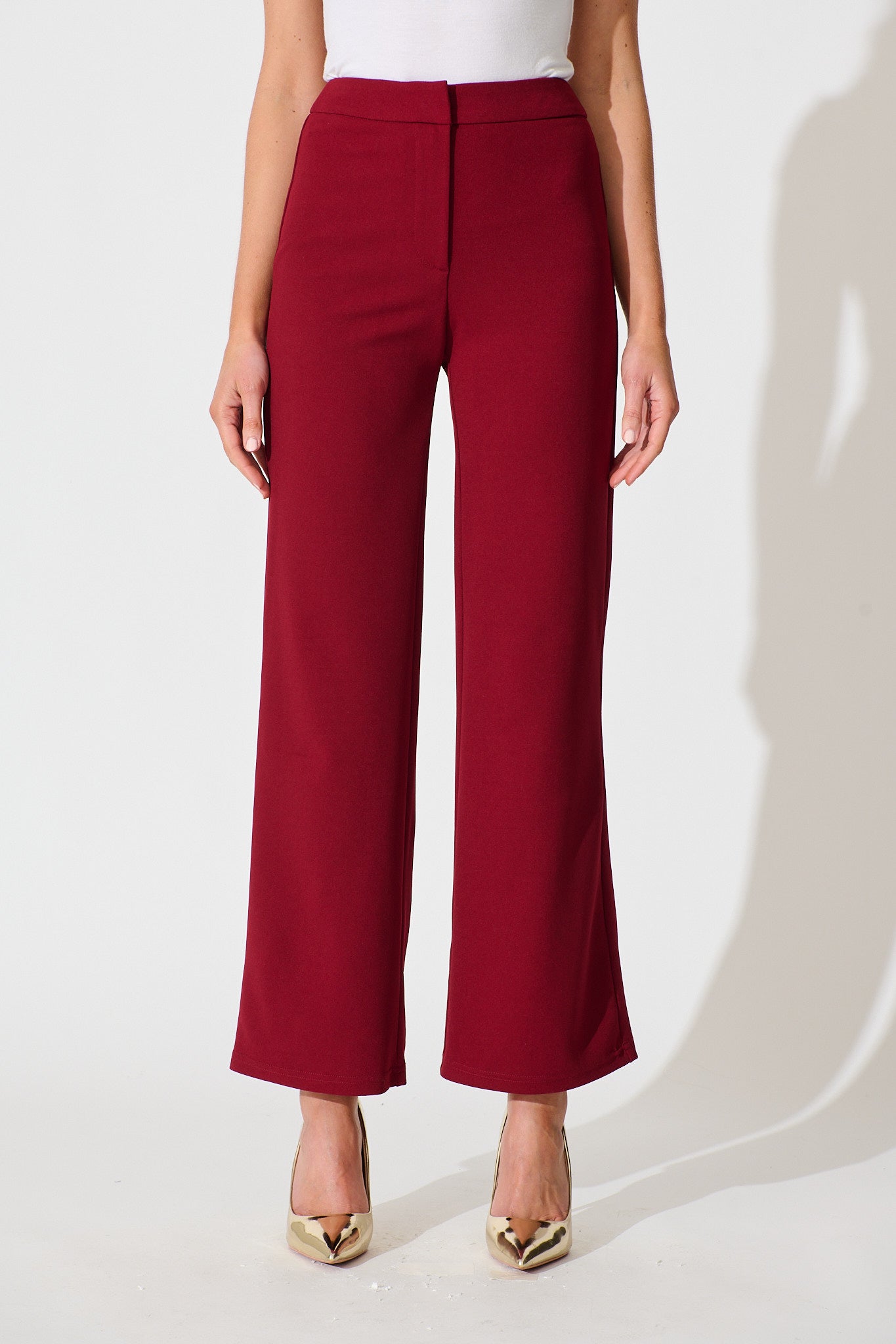 Executive Edge Pant in Wine