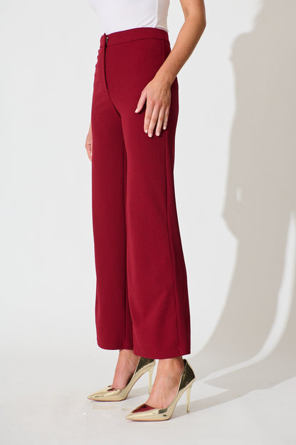 Executive Edge Pant in Wine