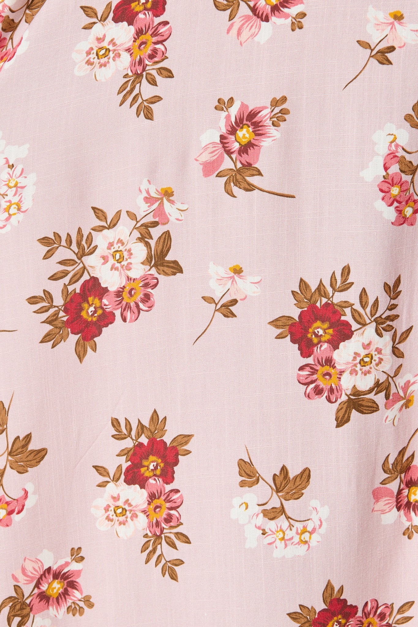 Blossom Kisses Maxi Shirt Dress in Pink and Blush Floral