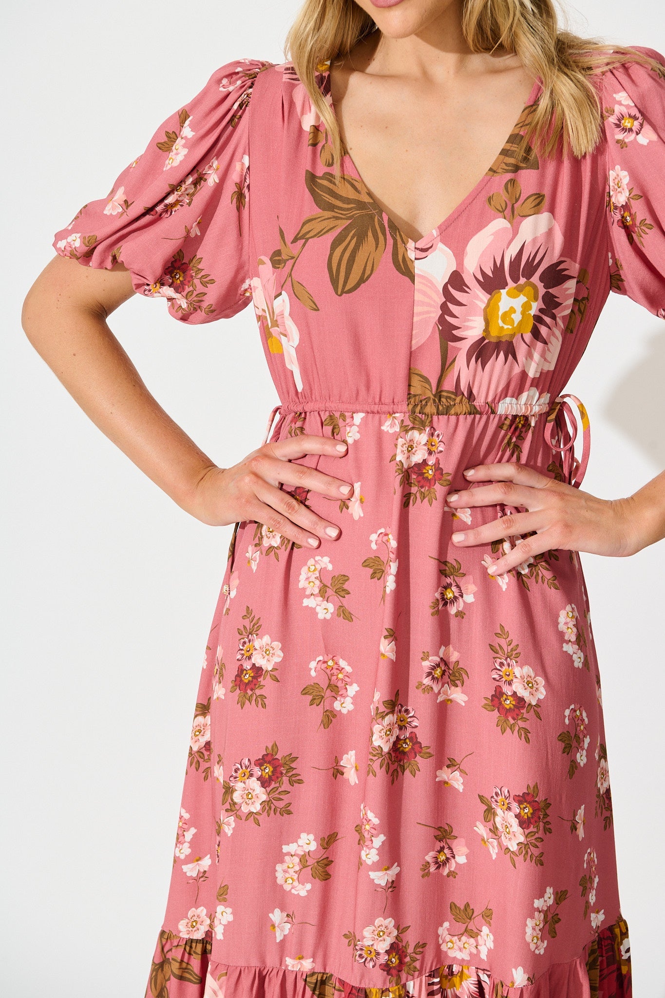 Wildflower Maxi Dress in Pink Floral