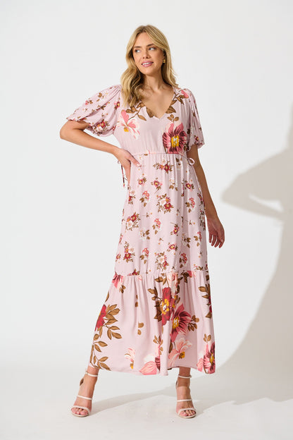 Wildflower Maxi Dress in Blush Floral