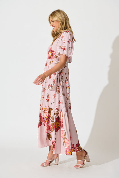 Wildflower Maxi Dress in Blush Floral