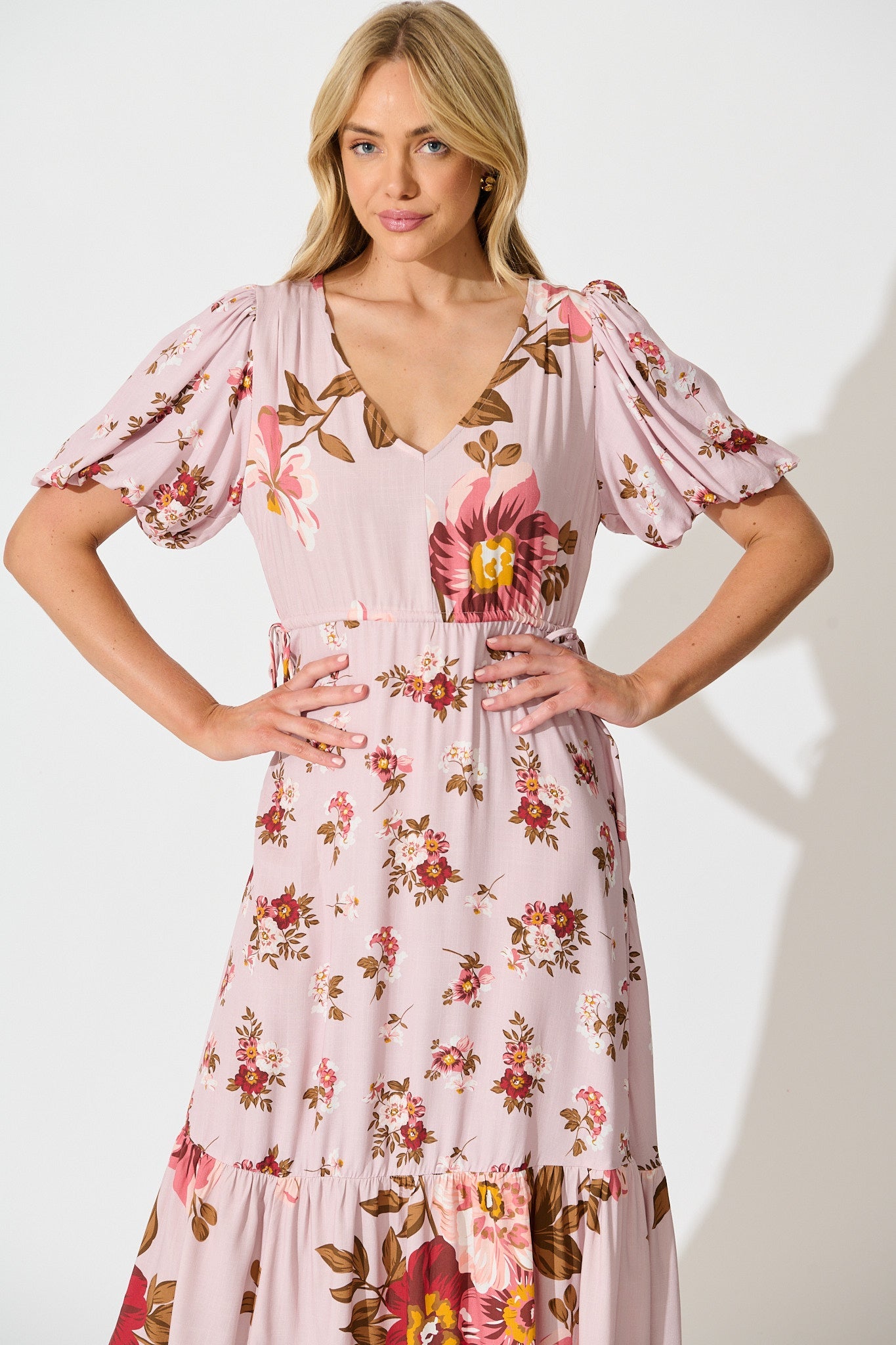 Wildflower Maxi Dress in Blush Floral