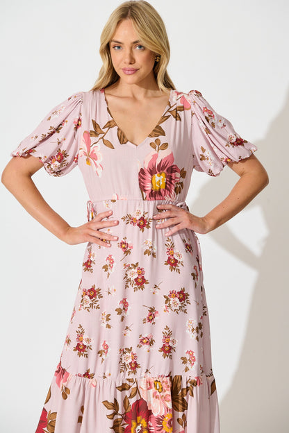 Wildflower Maxi Dress in Blush Floral