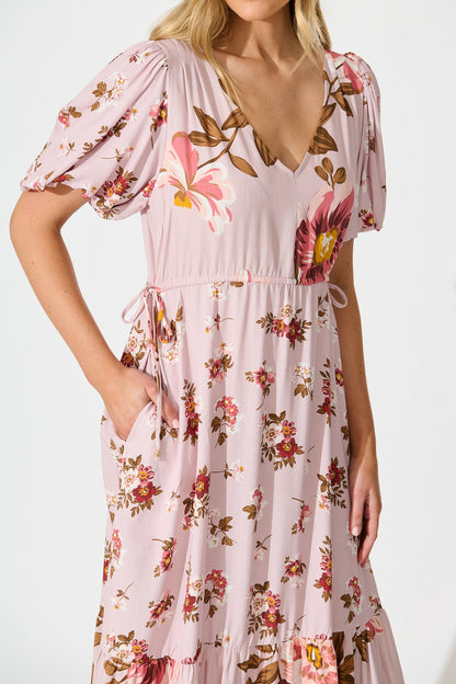 Wildflower Maxi Dress in Blush Floral