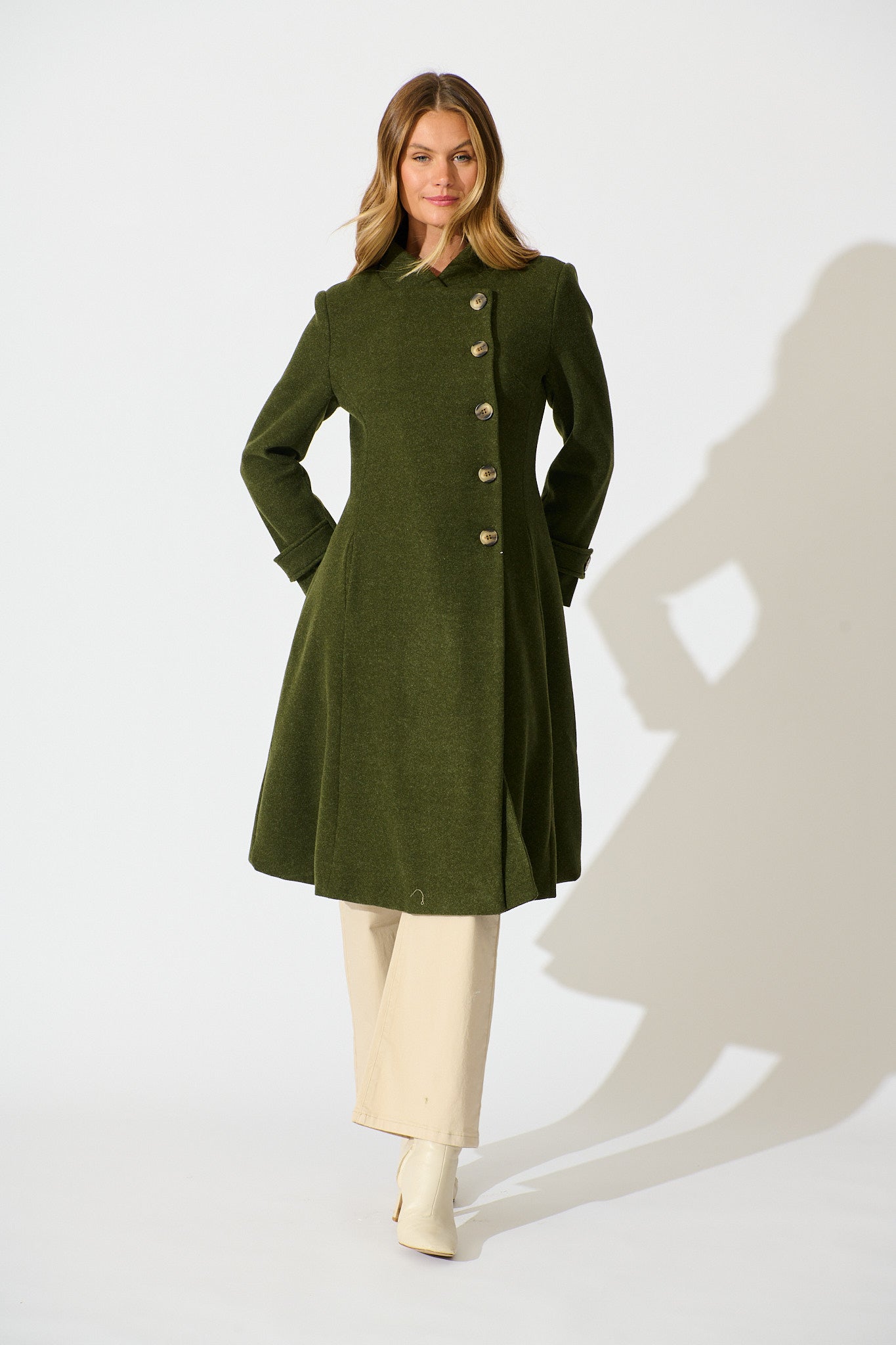 Ramona Coat in Khaki
