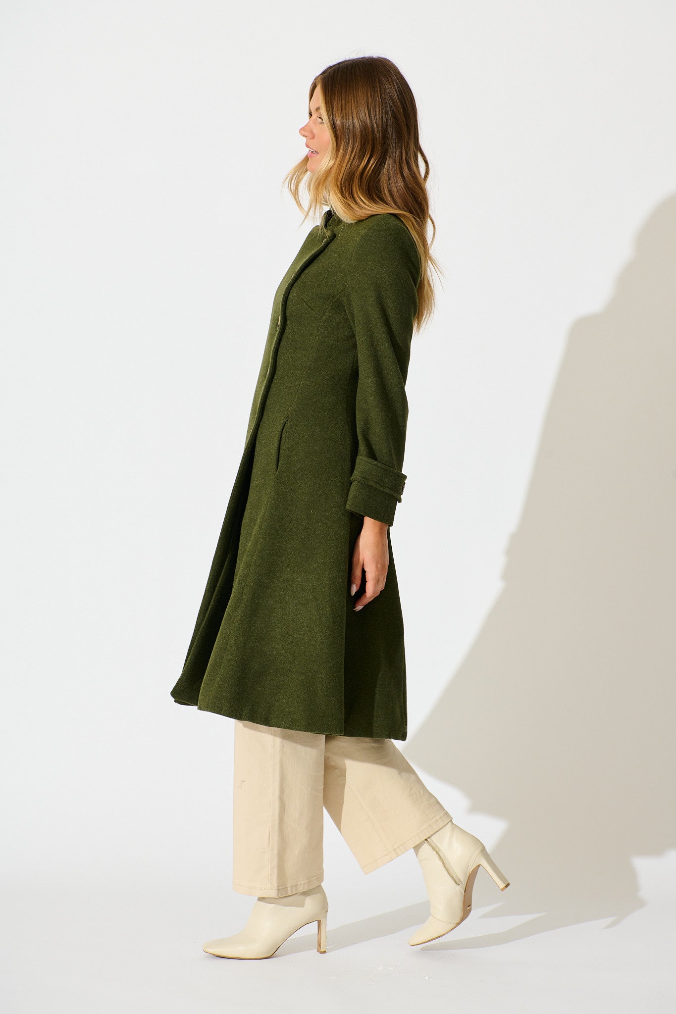 Ramona Coat in Khaki