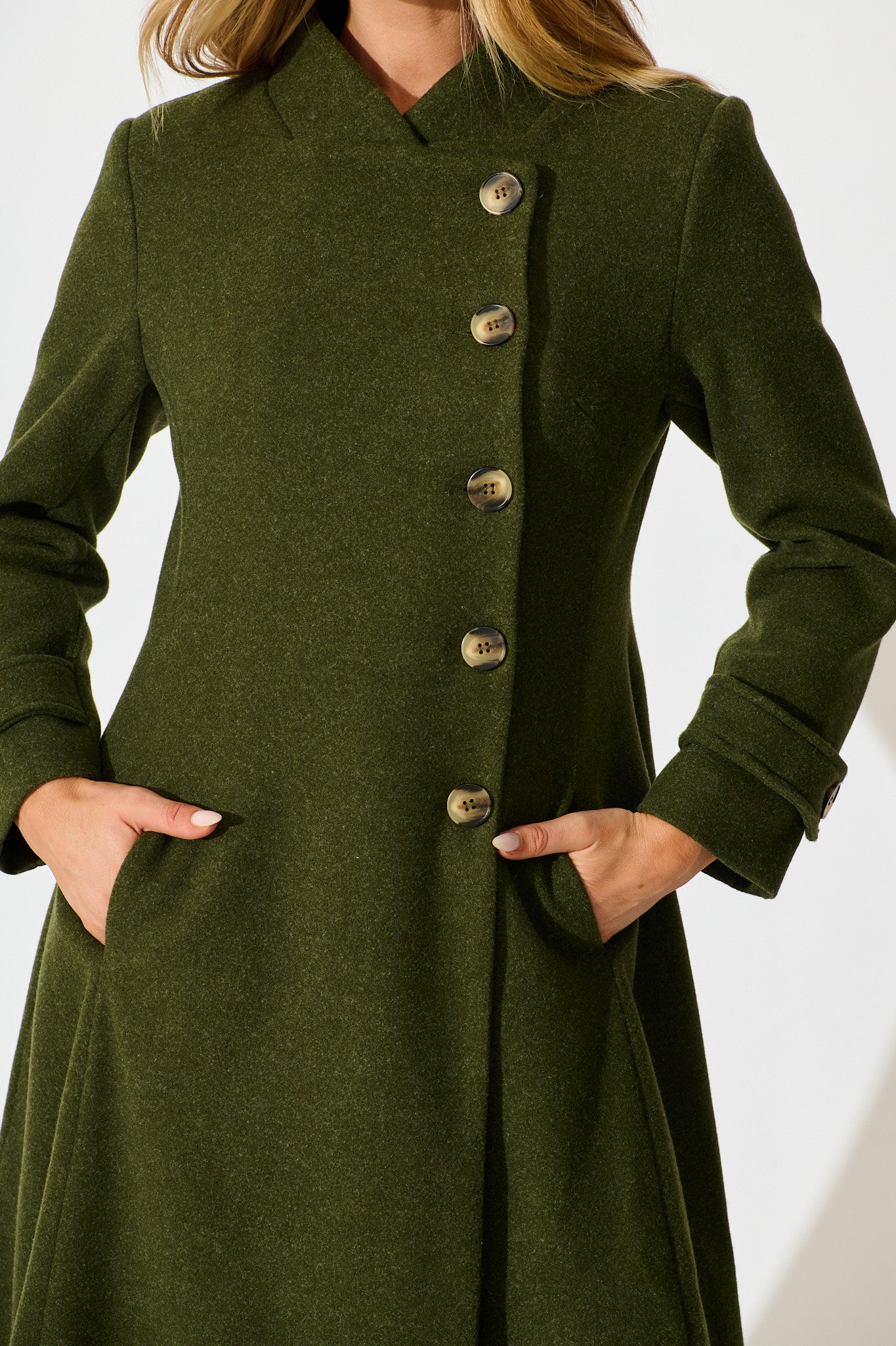 Ramona Coat in Khaki