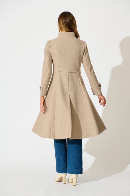 Ramona Coat in Latte