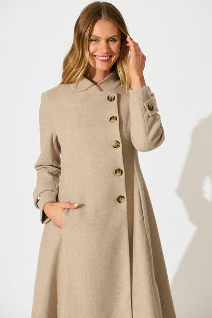 Ramona Coat in Latte