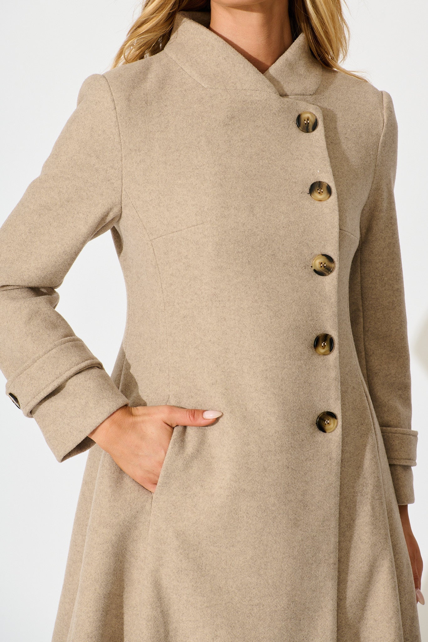 Ramona Coat in Latte