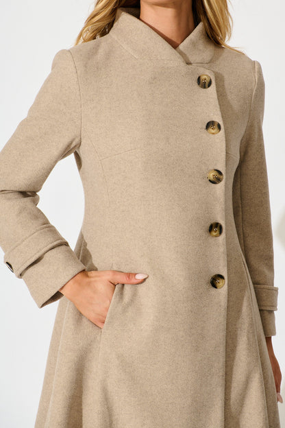 Ramona Coat in Latte