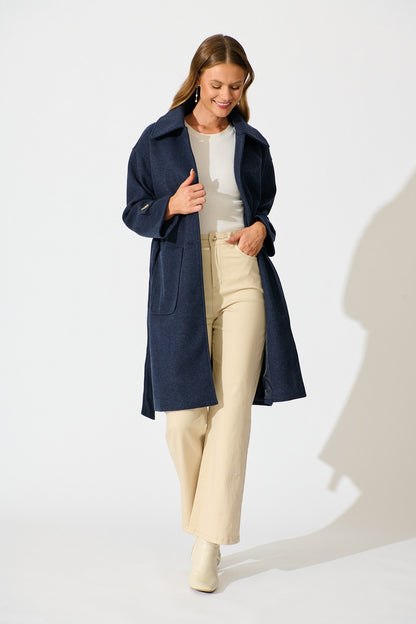Timeless Touch Coat in Navy