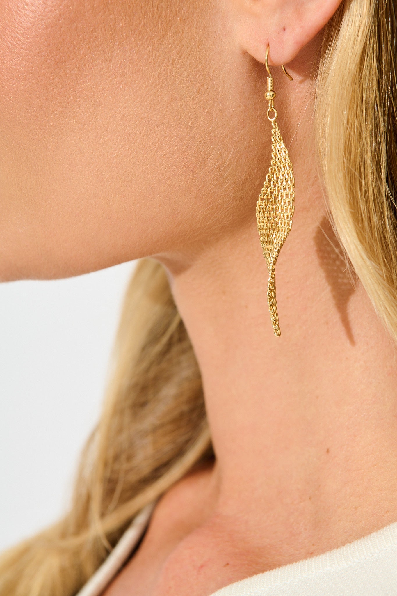 Joy Drop Earrings in 18K Gold Plated