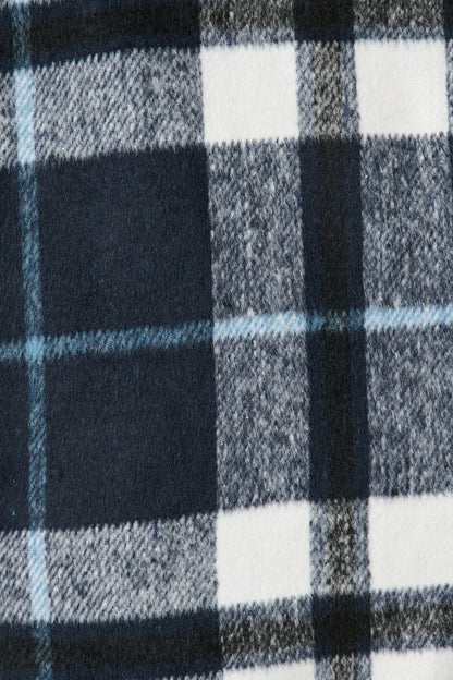 Ursula Shacket in Navy Check