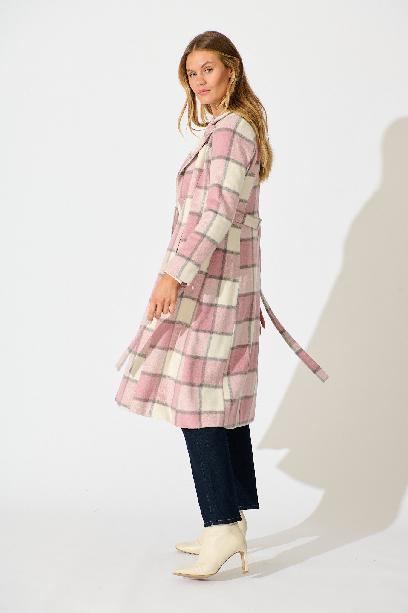 Lexington Coat in Pink Check