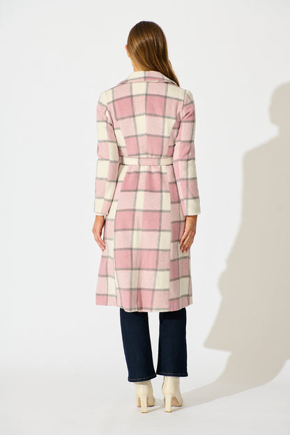 Lexington Coat in Pink Check