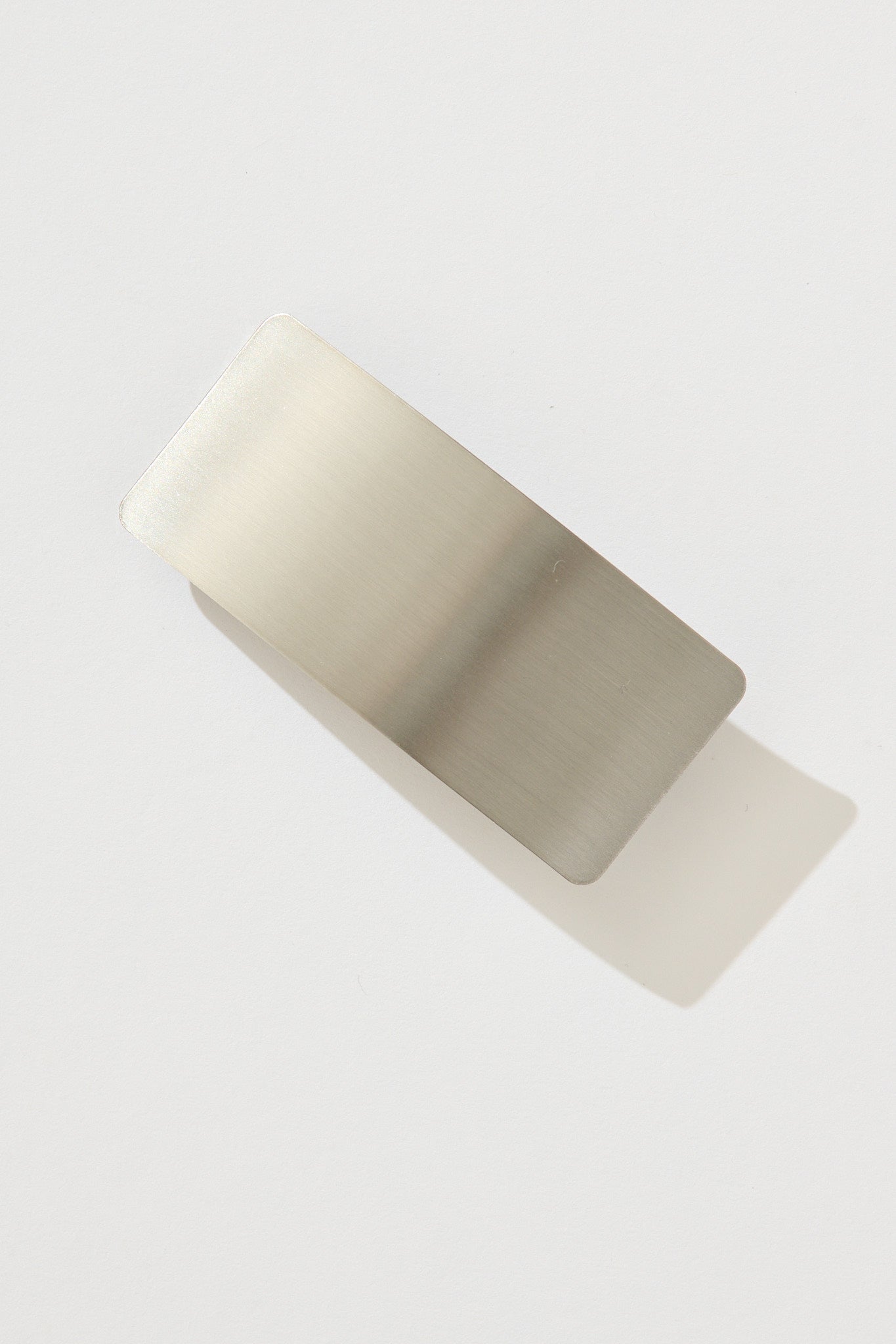 Carson Metal Square Hair Clip In Silver