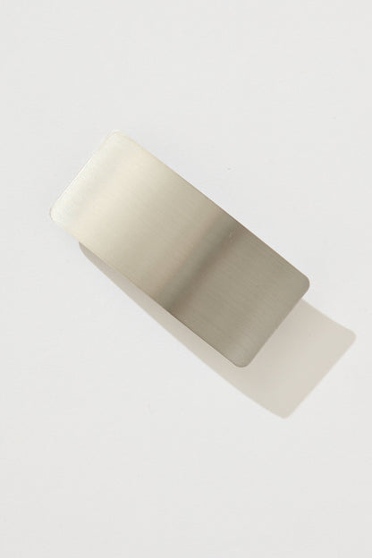 Carson Metal Square Hair Clip In Silver