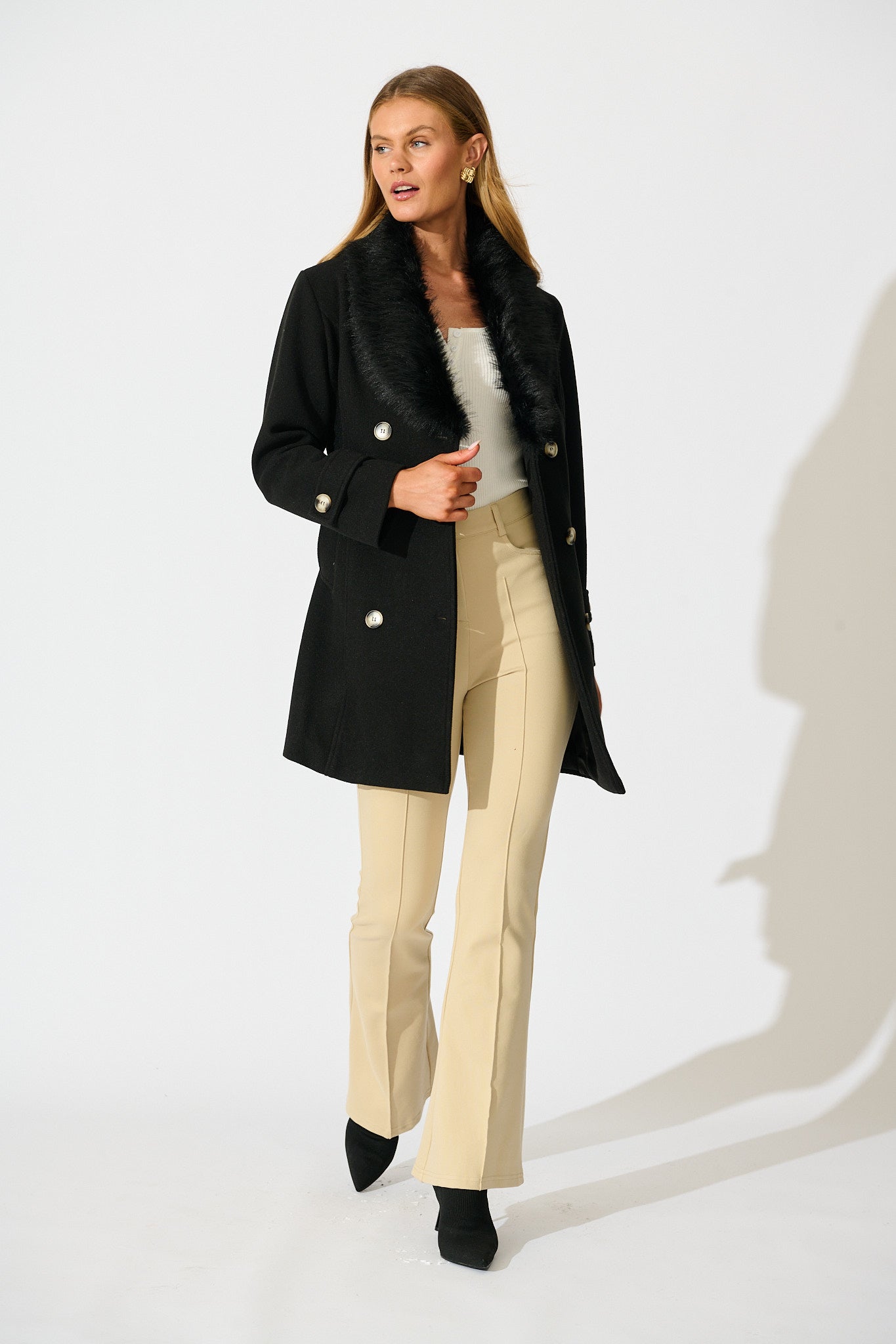 Monette Coat in Black