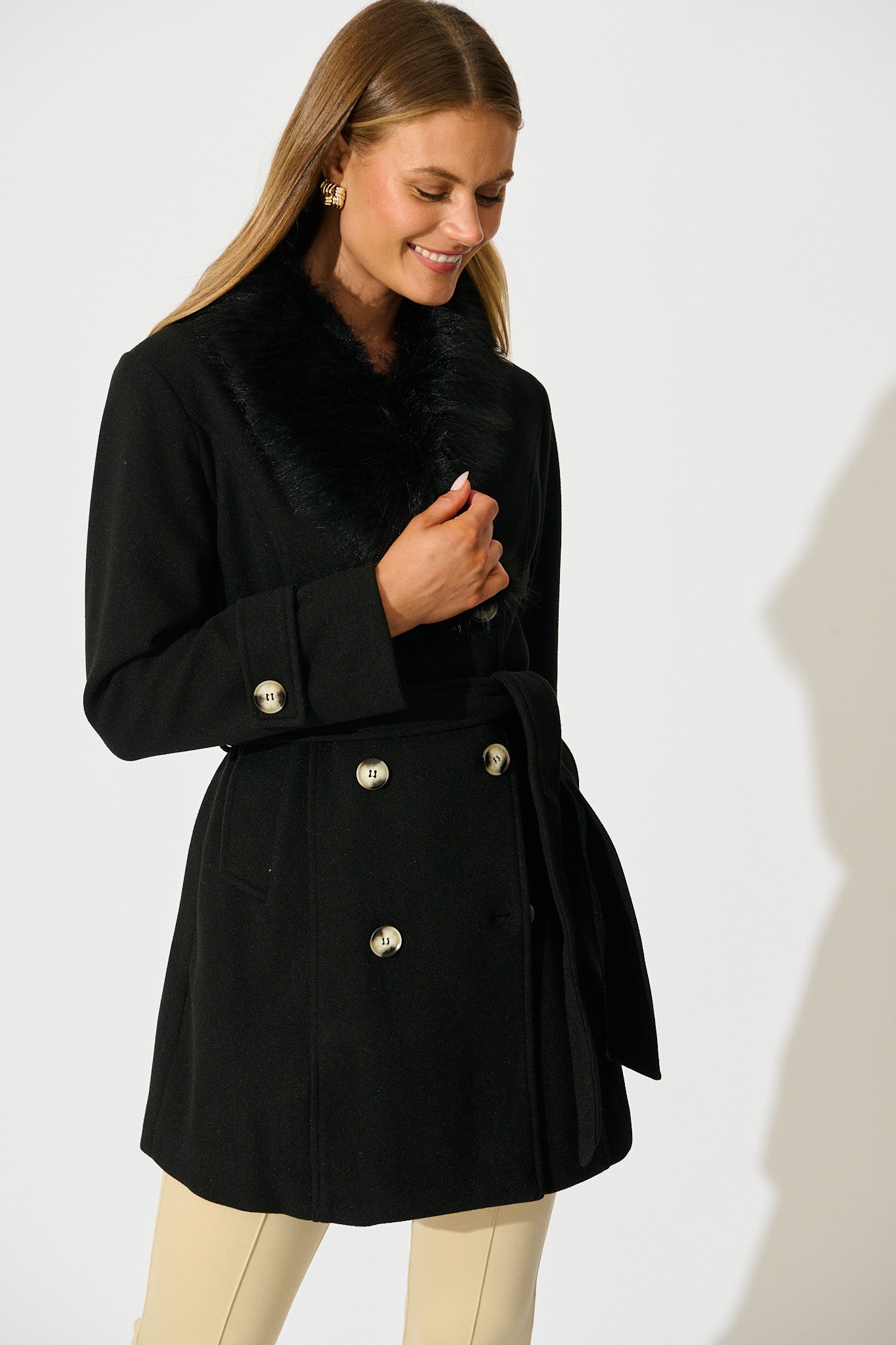 Monette Coat in Black