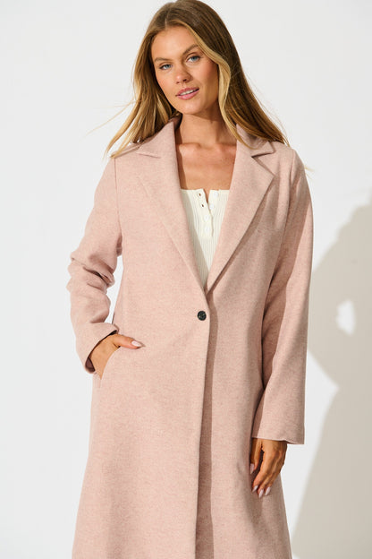 Shaniya Coat in Blush