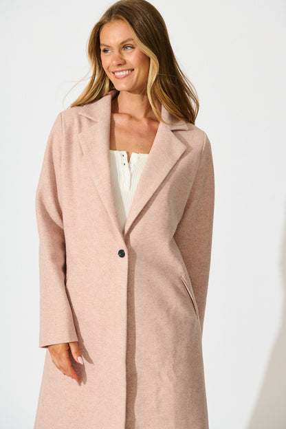 Shaniya Coat in Blush
