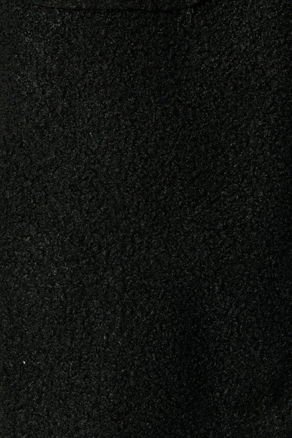 Wilma Coat in Black Boucle